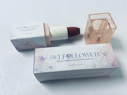 SELFOLLOWER Lipstick, Richly Pigmented, Nourishing & Long-Lasting Creamy Lipstick, Infused With Jojoba, Vegan & Cruelty-Free, No Regrets