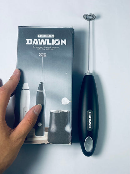 DAWLION Portable Automatic Battery Operated Electric Milk Frother, Egg Beater, Powerful Whisk Handheld Foam Maker Blender, Stainless Steel