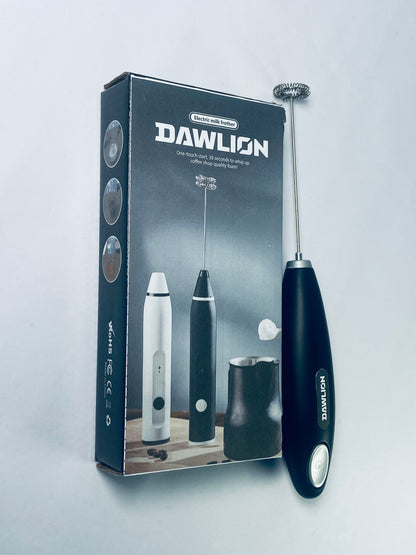 DAWLION Portable Automatic Battery Operated Electric Milk Frother, Egg Beater, Powerful Whisk Handheld Foam Maker Blender, Stainless Steel