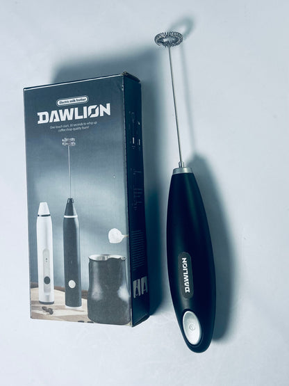 DAWLION Portable Automatic Battery Operated Electric Milk Frother, Egg Beater, Powerful Whisk Handheld Foam Maker Blender, Stainless Steel