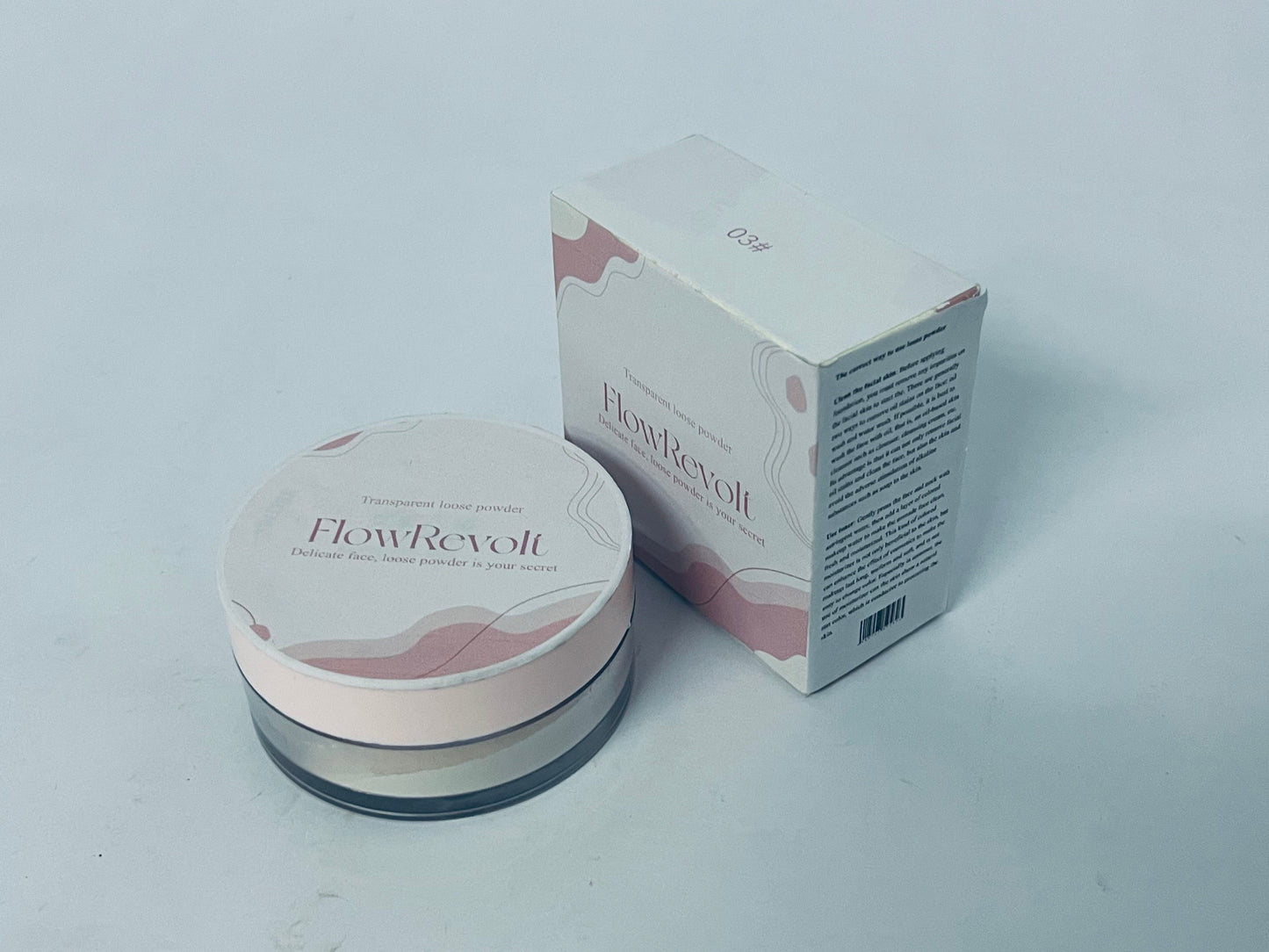  FlowRevolt Loose Setting Powder, Face Powder Makeup & Finishing Powder for Light, Medium & Tan Skin Tones