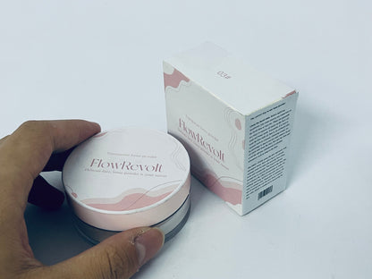 FlowRevolt Loose Setting Powder, Face Powder Makeup & Finishing Powder for Light, Medium & Tan Skin Tones