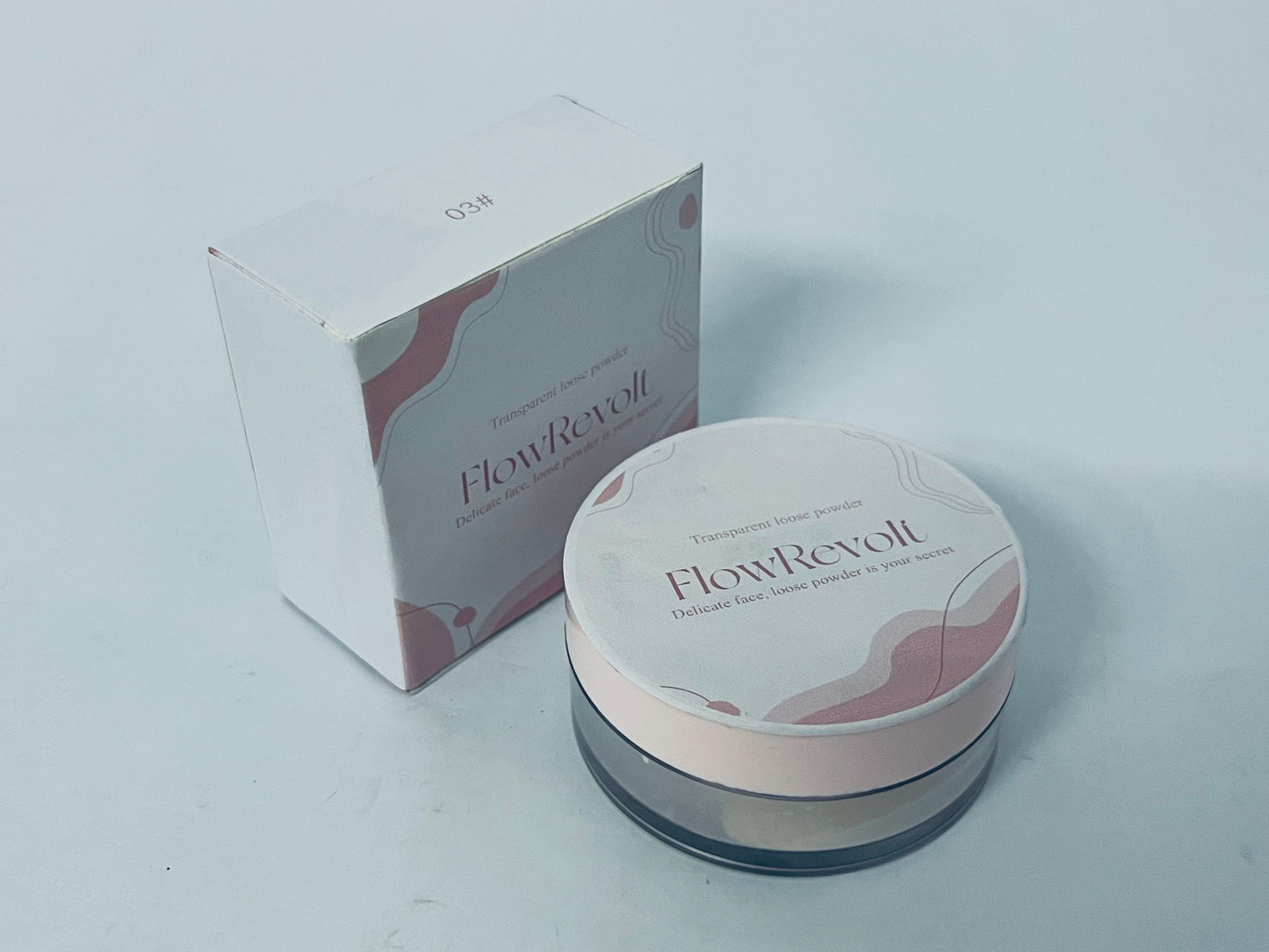  FlowRevolt Loose Setting Powder, Face Powder Makeup & Finishing Powder for Light, Medium & Tan Skin Tones