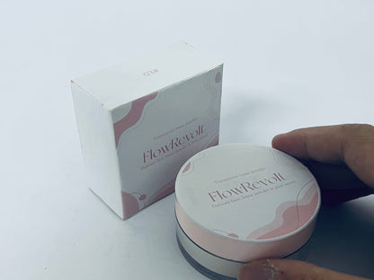  FlowRevolt Loose Setting Powder, Face Powder Makeup & Finishing Powder for Light, Medium & Tan Skin Tones