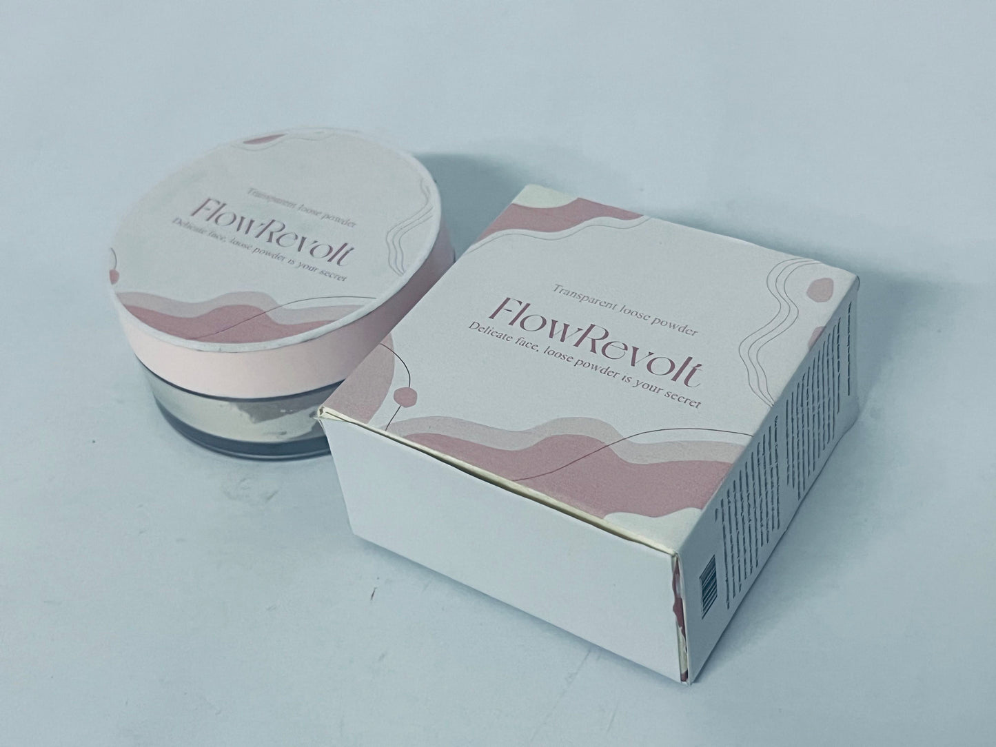  FlowRevolt Loose Setting Powder, Face Powder Makeup & Finishing Powder for Light, Medium & Tan Skin Tones