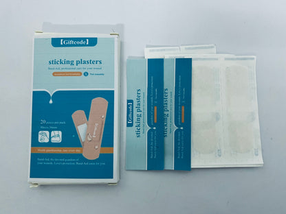 Giftcode sticking plasters Flexible Fabric Adhesive Bandages for Comfortable Flexible Protection & Wound Care of Minor Cuts, Scrapes, Wounds