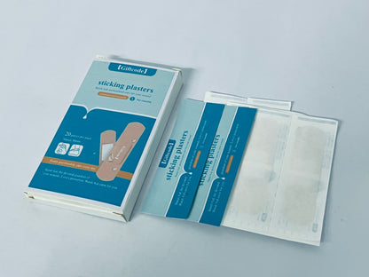 Giftcode sticking plasters Flexible Fabric Adhesive Bandages for Comfortable Flexible Protection & Wound Care of Minor Cuts, Scrapes, Wounds