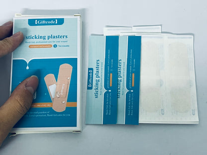 Giftcode sticking plasters Flexible Fabric Adhesive Bandages for Comfortable Flexible Protection & Wound Care of Minor Cuts, Scrapes, Wounds