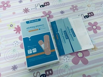Giftcode sticking plasters Flexible Fabric Adhesive Bandages for Comfortable Flexible Protection & Wound Care of Minor Cuts, Scrapes, Wounds