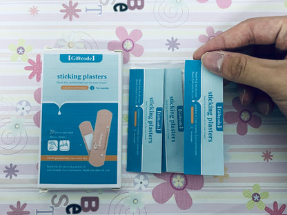 Giftcode sticking plasters Flexible Fabric Adhesive Bandages for Comfortable Flexible Protection & Wound Care of Minor Cuts, Scrapes, Wounds