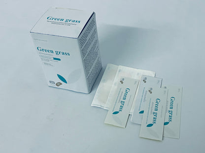 Green grass sticking plasters Flexible Fabric Adhesive Bandages, First Aid and Wound Care Supplies, All-One Size, 24 Count