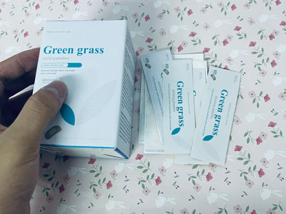 Green grass sticking plasters Flexible Fabric Adhesive Bandages, First Aid and Wound Care Supplies, All-One Size, 24 Count