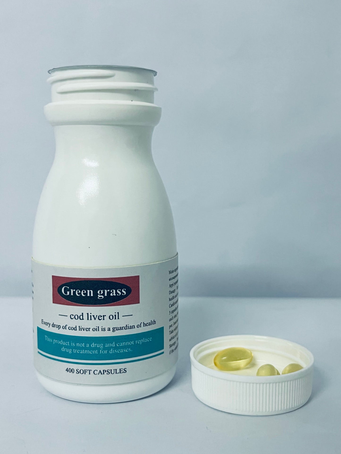 Green grass cod liver oil Fermented Cod Liver Oil Blend and Concentrated Butter Oil Blend - 400 Capsules