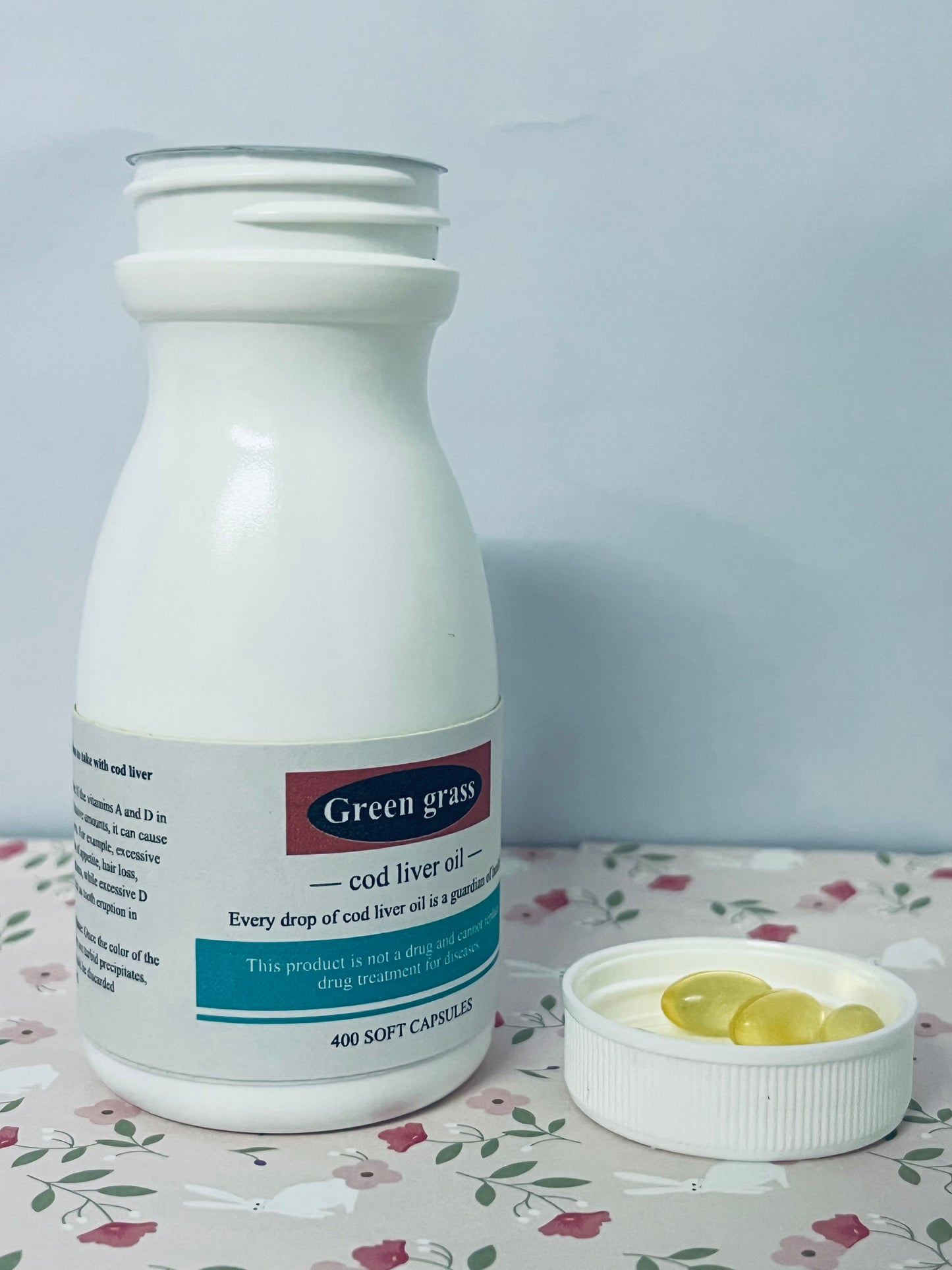 Green grass cod liver oil Fermented Cod Liver Oil Blend and Concentrated Butter Oil Blend - 400 Capsules