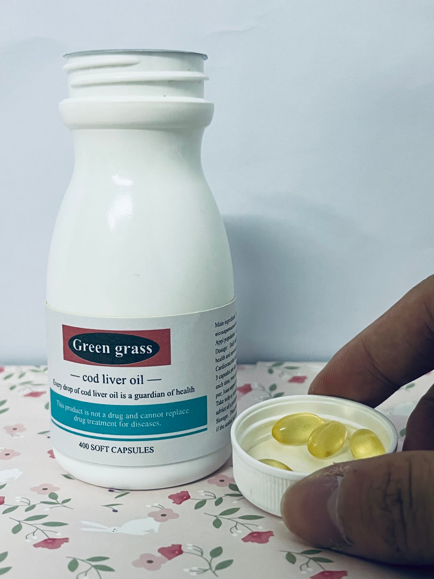 Green grass cod liver oil Fermented Cod Liver Oil Blend and Concentrated Butter Oil Blend - 400 Capsules