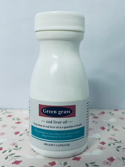 Green grass cod liver oil Fermented Cod Liver Oil Blend and Concentrated Butter Oil Blend - 400 Capsules