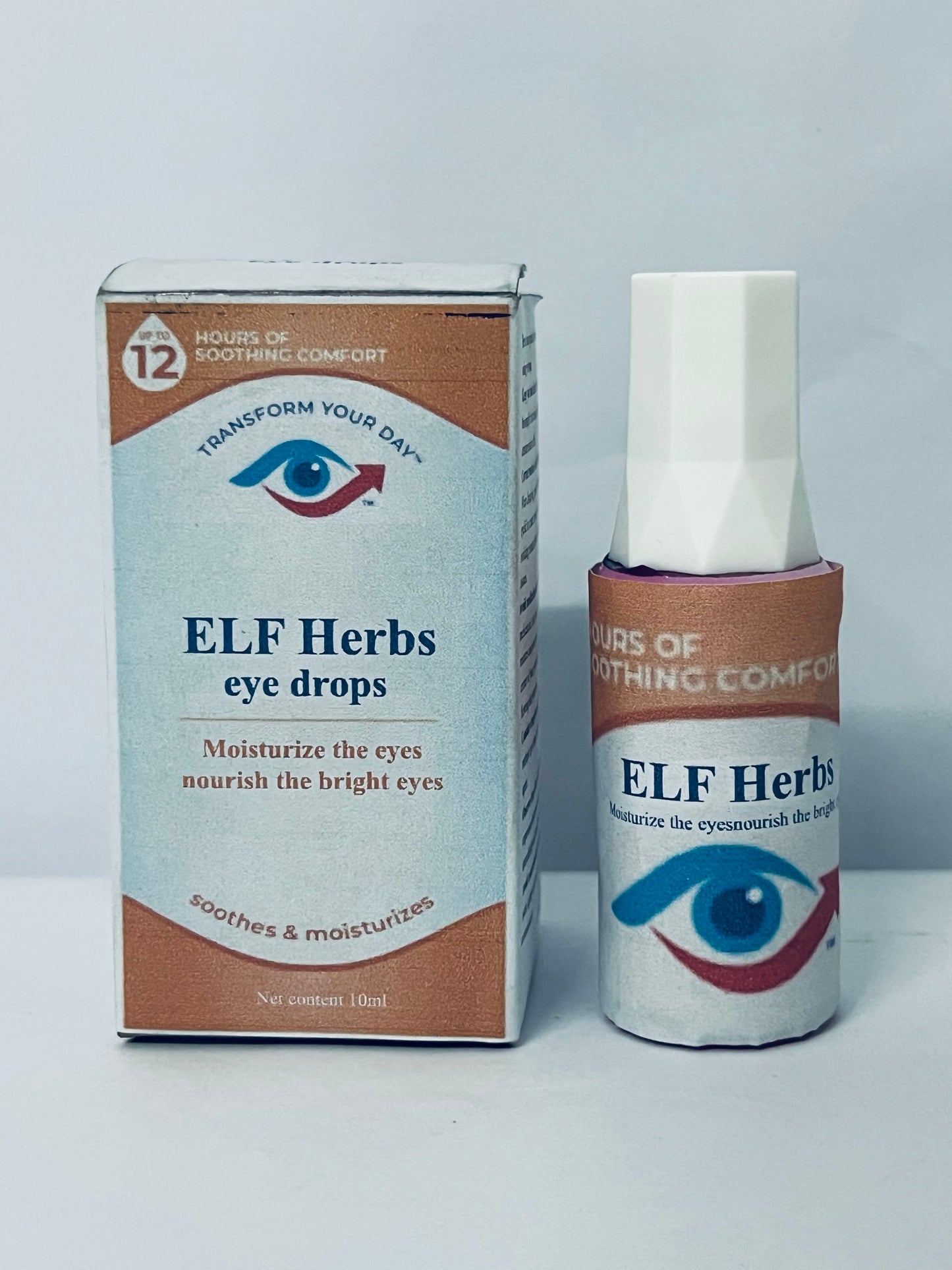 ELF Herbs eye drops Advanced Eye Relief, Lubricant Eye Drops for Dry Eyes, Moisturizing & Soothing, Replenishes Tears for Fast Relief