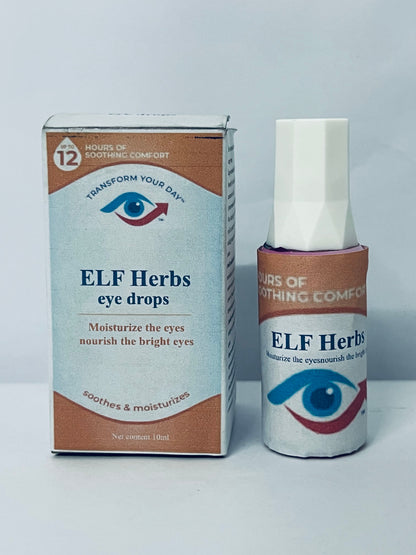 ELF Herbs eye drops Advanced Eye Relief, Lubricant Eye Drops for Dry Eyes, Moisturizing & Soothing, Replenishes Tears for Fast Relief
