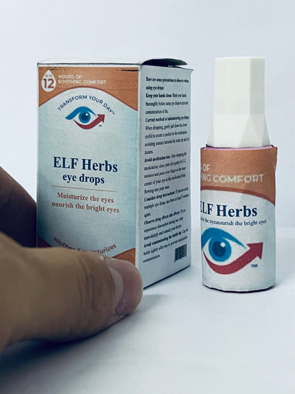 ELF Herbs eye drops Advanced Eye Relief, Lubricant Eye Drops for Dry Eyes, Moisturizing & Soothing, Replenishes Tears for Fast Relief