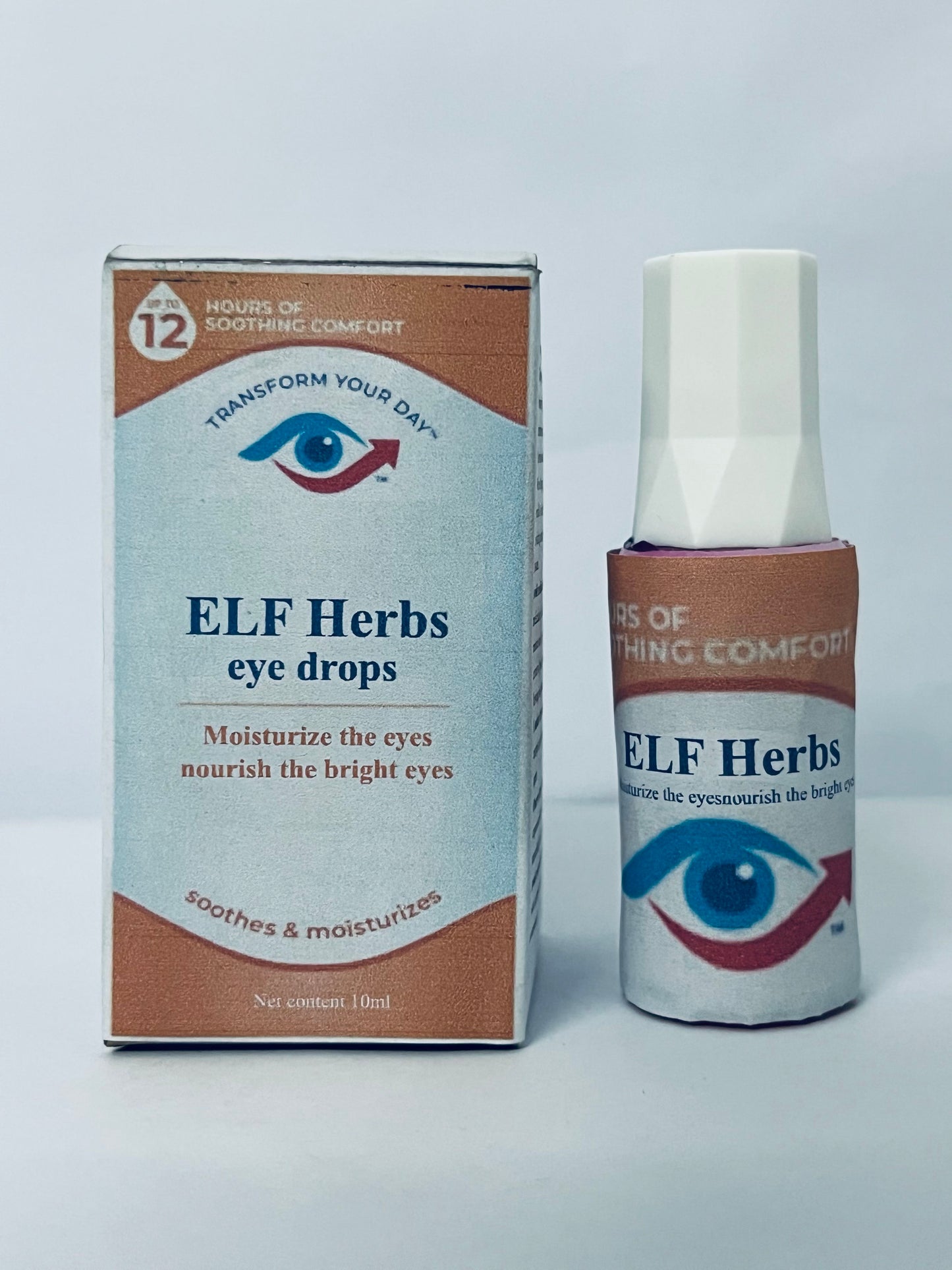 ELF Herbs eye drops Advanced Eye Relief, Lubricant Eye Drops for Dry Eyes, Moisturizing & Soothing, Replenishes Tears for Fast Relief