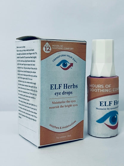 ELF Herbs eye drops Advanced Eye Relief, Lubricant Eye Drops for Dry Eyes, Moisturizing & Soothing, Replenishes Tears for Fast Relief