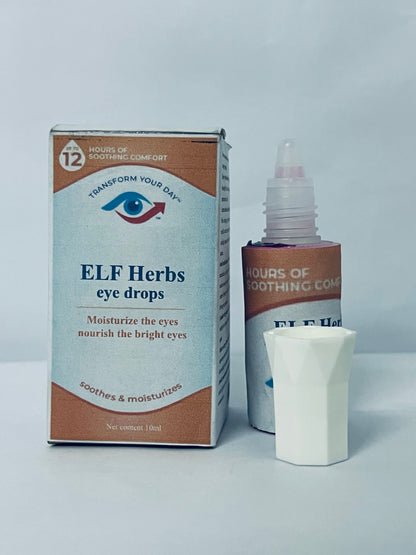 ELF Herbs eye drops Advanced Eye Relief, Lubricant Eye Drops for Dry Eyes, Moisturizing & Soothing, Replenishes Tears for Fast Relief