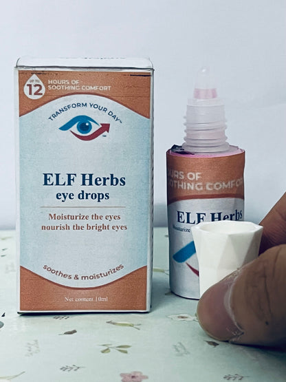 ELF Herbs eye drops Advanced Eye Relief, Lubricant Eye Drops for Dry Eyes, Moisturizing & Soothing, Replenishes Tears for Fast Relief