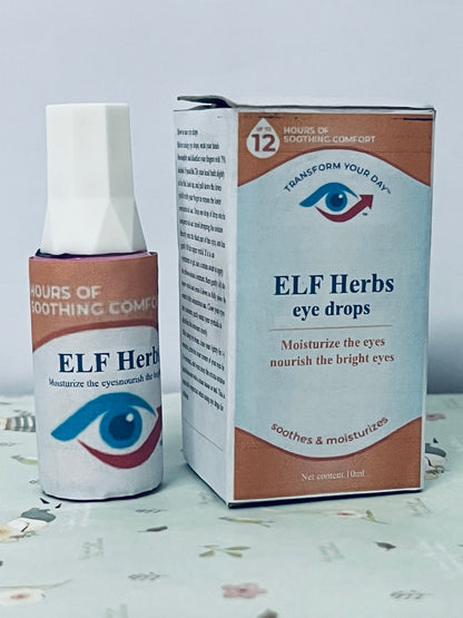 ELF Herbs eye drops Advanced Eye Relief, Lubricant Eye Drops for Dry Eyes, Moisturizing & Soothing, Replenishes Tears for Fast Relief