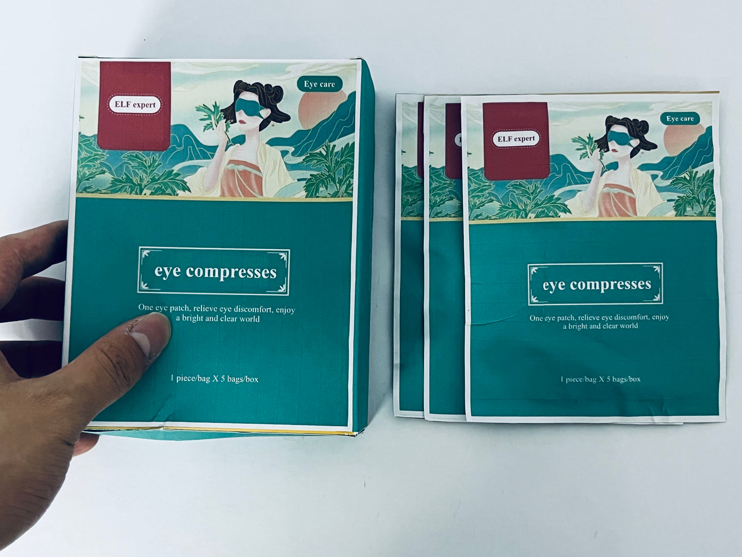 ELF expert eye compresses Steam Eye Masks for Dry Eyes, Warm Compress Relief for Eye Fatigue & Puffiness, Self Heating Eye Mask, Disposable Travel Essentials, Spa Relaxation Gift for Women