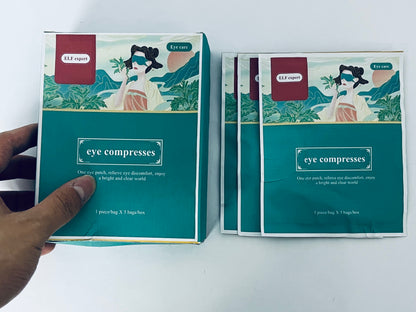ELF expert eye compresses Steam Eye Masks for Dry Eyes, Warm Compress Relief for Eye Fatigue & Puffiness, Self Heating Eye Mask, Disposable Travel Essentials, Spa Relaxation Gift for Women