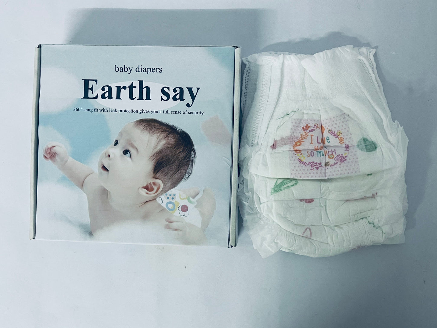 Earth say baby diapers Pants for Boy Girl Soft Breathable Gauze Material Comfortable Skin Friendly for Newborns Up