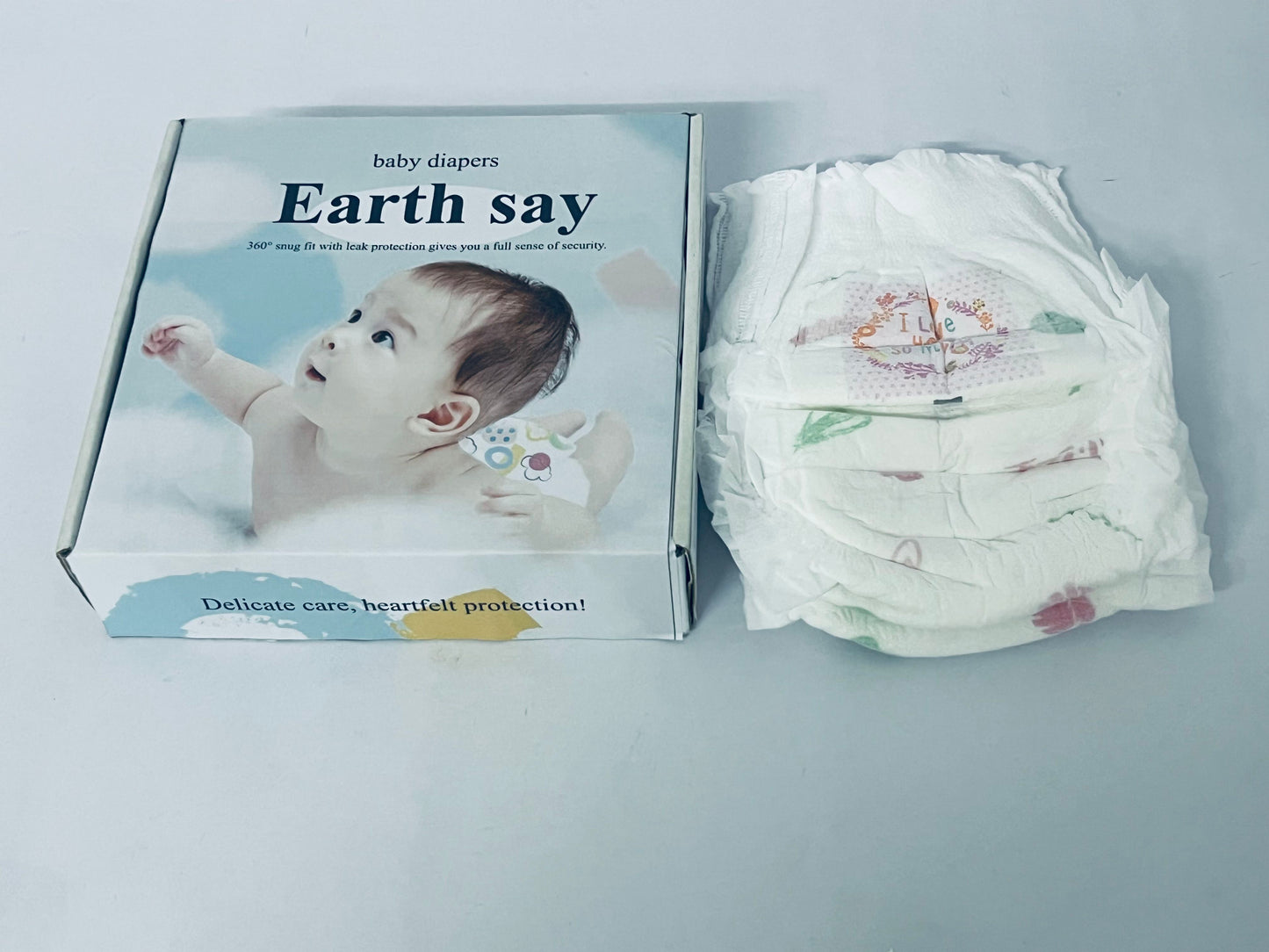 Earth say baby diapers Pants for Boy Girl Soft Breathable Gauze Material Comfortable Skin Friendly for Newborns Up