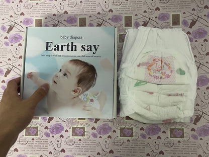 Earth say baby diapers Pants for Boy Girl Soft Breathable Gauze Material Comfortable Skin Friendly for Newborns Up