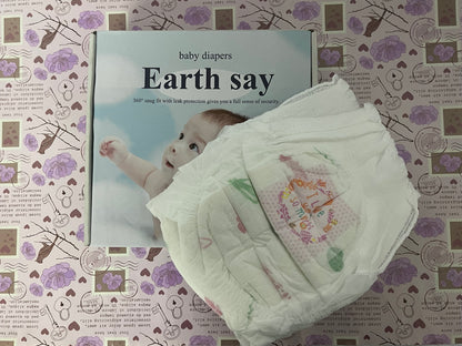 Earth say baby diapers Pants for Boy Girl Soft Breathable Gauze Material Comfortable Skin Friendly for Newborns Up