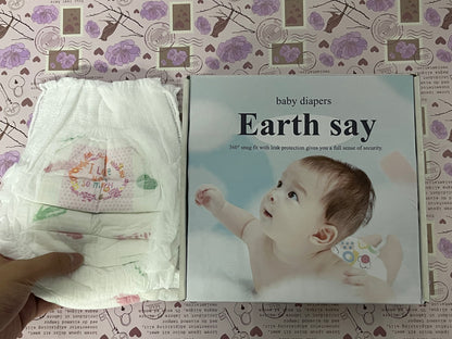 Earth say baby diapers Pants for Boy Girl Soft Breathable Gauze Material Comfortable Skin Friendly for Newborns Up