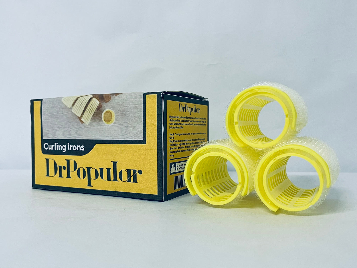 DrPopular 3pcs Self Holding Rollers Hair Curlers Rollers Hair Curls Styling Makeup Tools