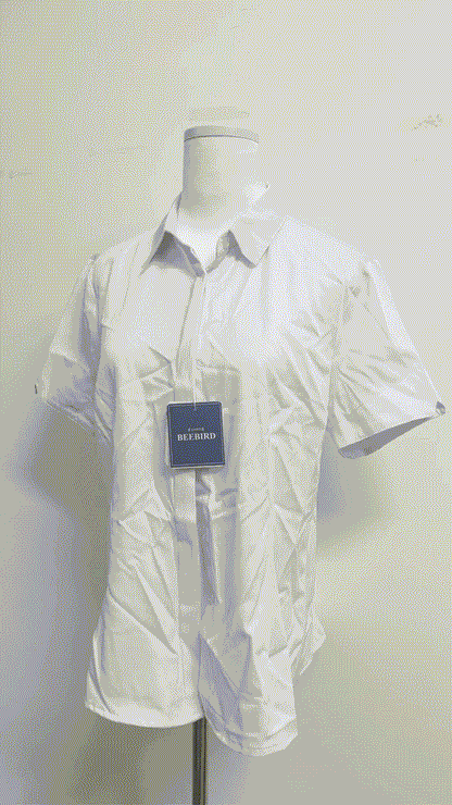 BEEBIRD shirts Womens Stain Shield Dress Shirts Short Sleeve Solid Tops Blouses Button Down Shirts