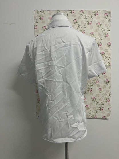 BEEBIRD shirts Womens Stain Shield Dress Shirts Short Sleeve Solid Tops Blouses Button Down Shirts