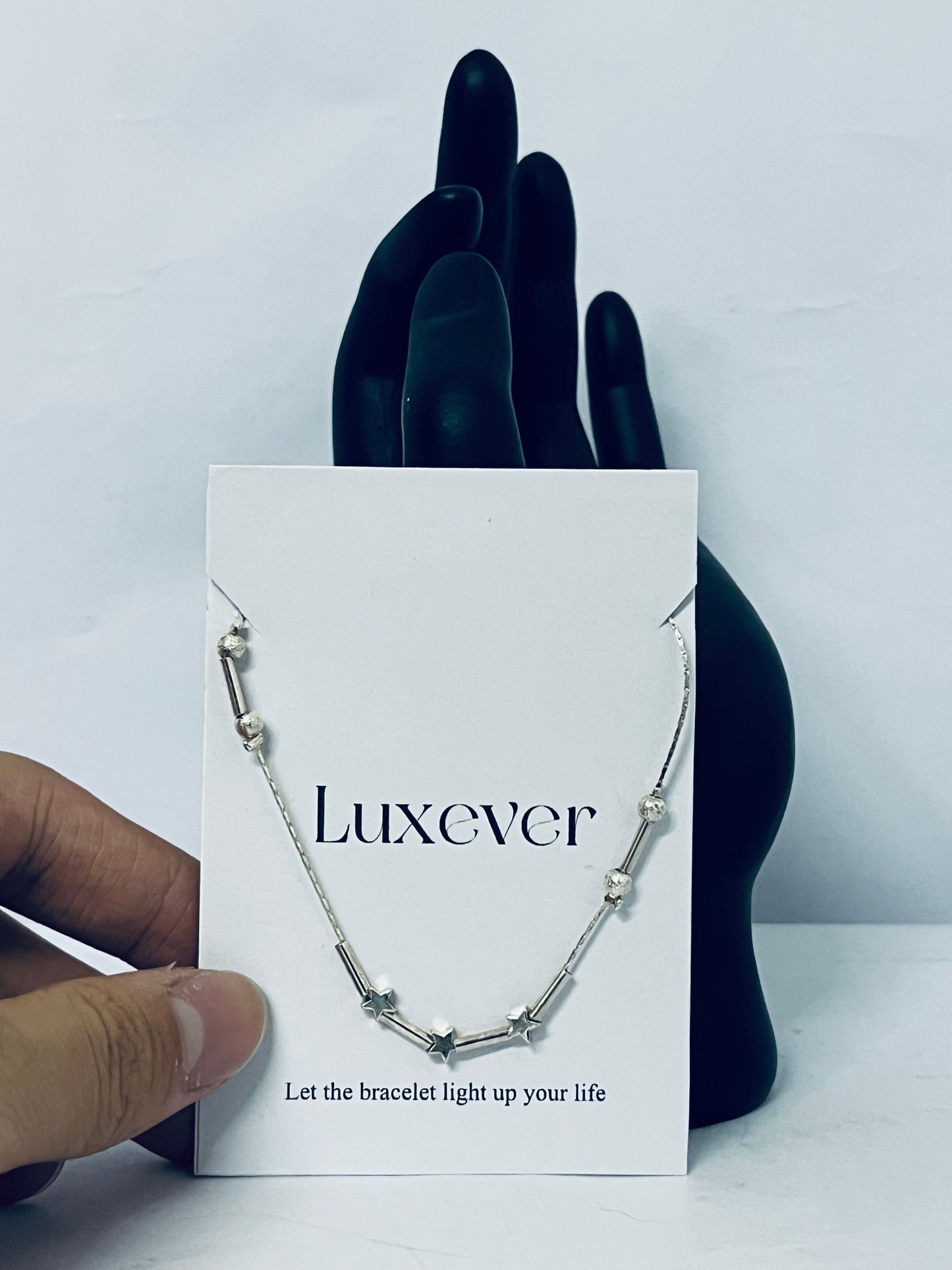 Luxever Star Chain Bracelets Lightweight Aesthetic Accessories Grunge Cool Couple Friendship Christmas Jewelry For Women