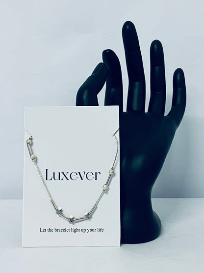 Luxever Star Chain Bracelets Lightweight Aesthetic Accessories Grunge Cool Couple Friendship Christmas Jewelry For Women