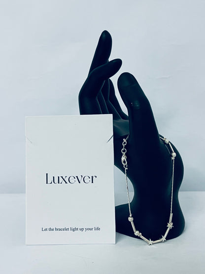 Luxever Star Chain Bracelets Lightweight Aesthetic Accessories Grunge Cool Couple Friendship Christmas Jewelry For Women