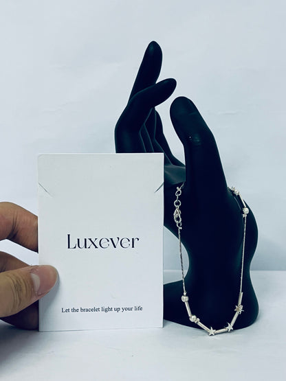 Luxever Star Chain Bracelets Lightweight Aesthetic Accessories Grunge Cool Couple Friendship Christmas Jewelry For Women