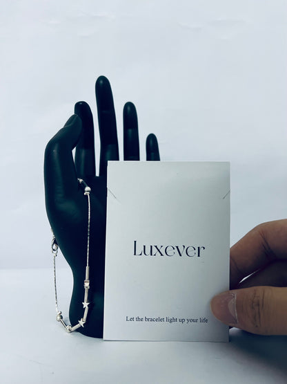 Luxever Star Chain Bracelets Lightweight Aesthetic Accessories Grunge Cool Couple Friendship Christmas Jewelry For Women