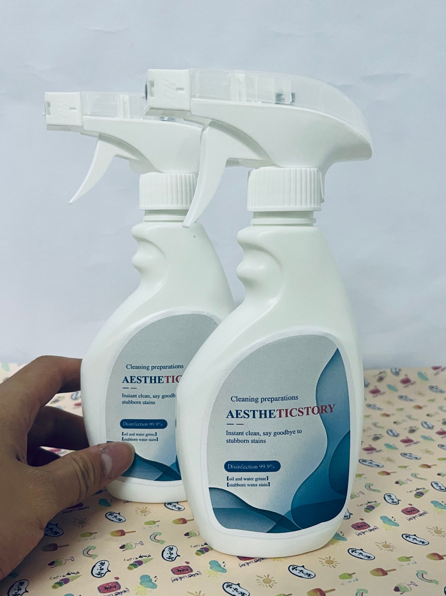 AESTHETICSTORY Cleaning preparations Botanical Disinfectant - Multi-Surface Cleaner Kills 99.9% of Germs + Cold & Flu Viruses - Fresh Thyme Scent Pet Friendly