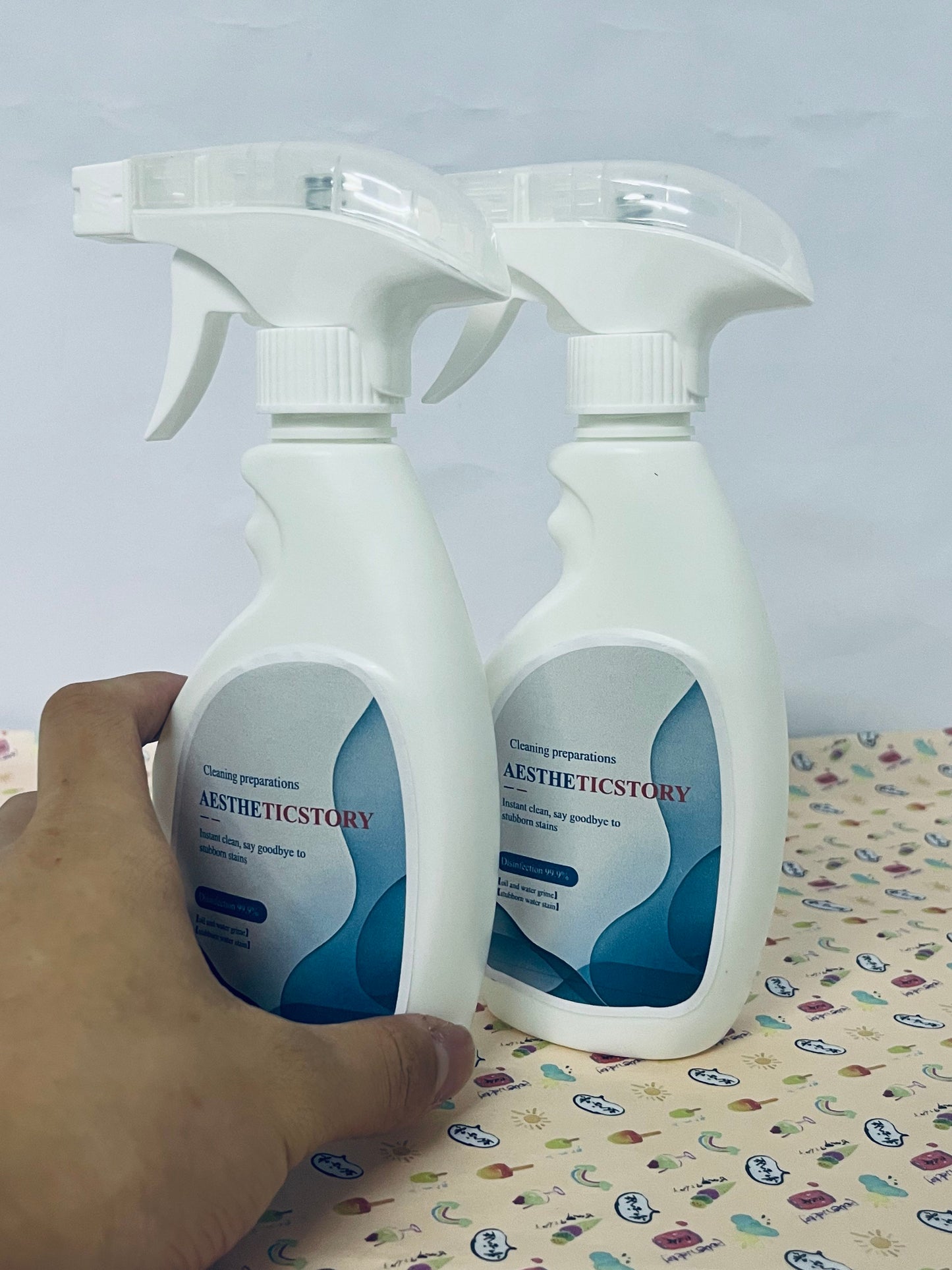 AESTHETICSTORY Cleaning preparations Botanical Disinfectant - Multi-Surface Cleaner Kills 99.9% of Germs + Cold & Flu Viruses - Fresh Thyme Scent Pet Friendly