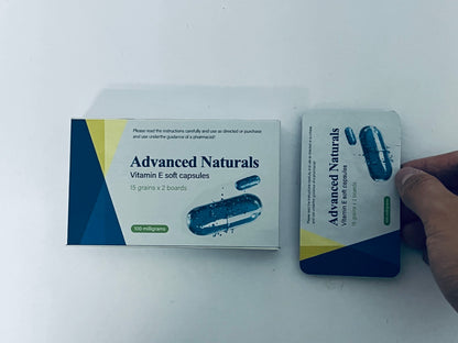 Advanced Naturals Vitamin E Softgels Supplement for Skin, Heart, Eye, and Immune Health Support