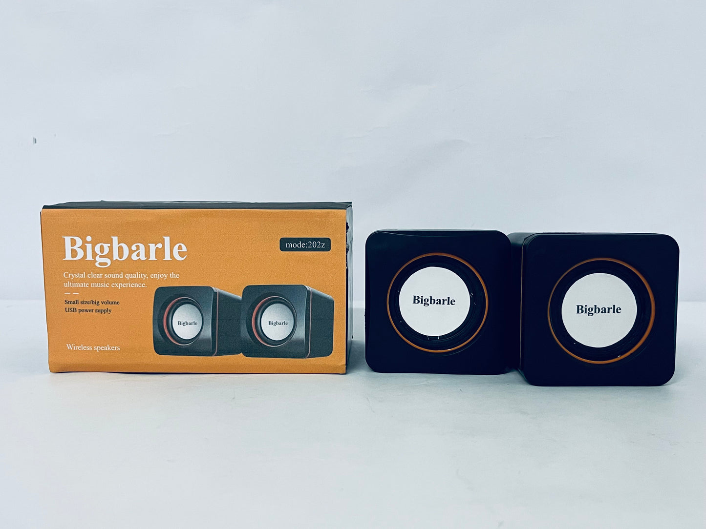 Bigbarle Wireless speakers Small Speaker Laptop Desktop Computer Speaker with Subwoofer Home Desktop Small