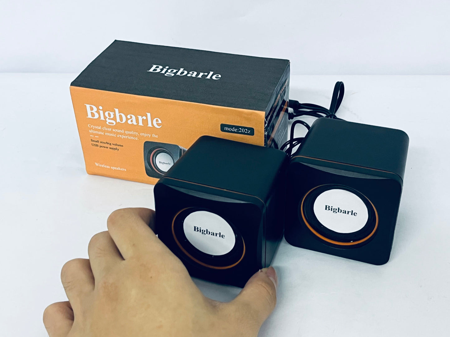 Bigbarle Wireless speakers Small Speaker Laptop Desktop Computer Speaker with Subwoofer Home Desktop Small