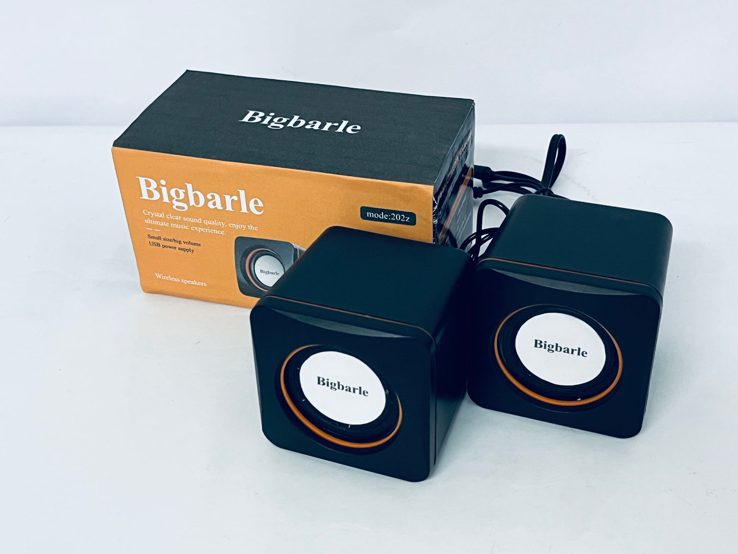 Bigbarle Wireless speakers Small Speaker Laptop Desktop Computer Speaker with Subwoofer Home Desktop Small