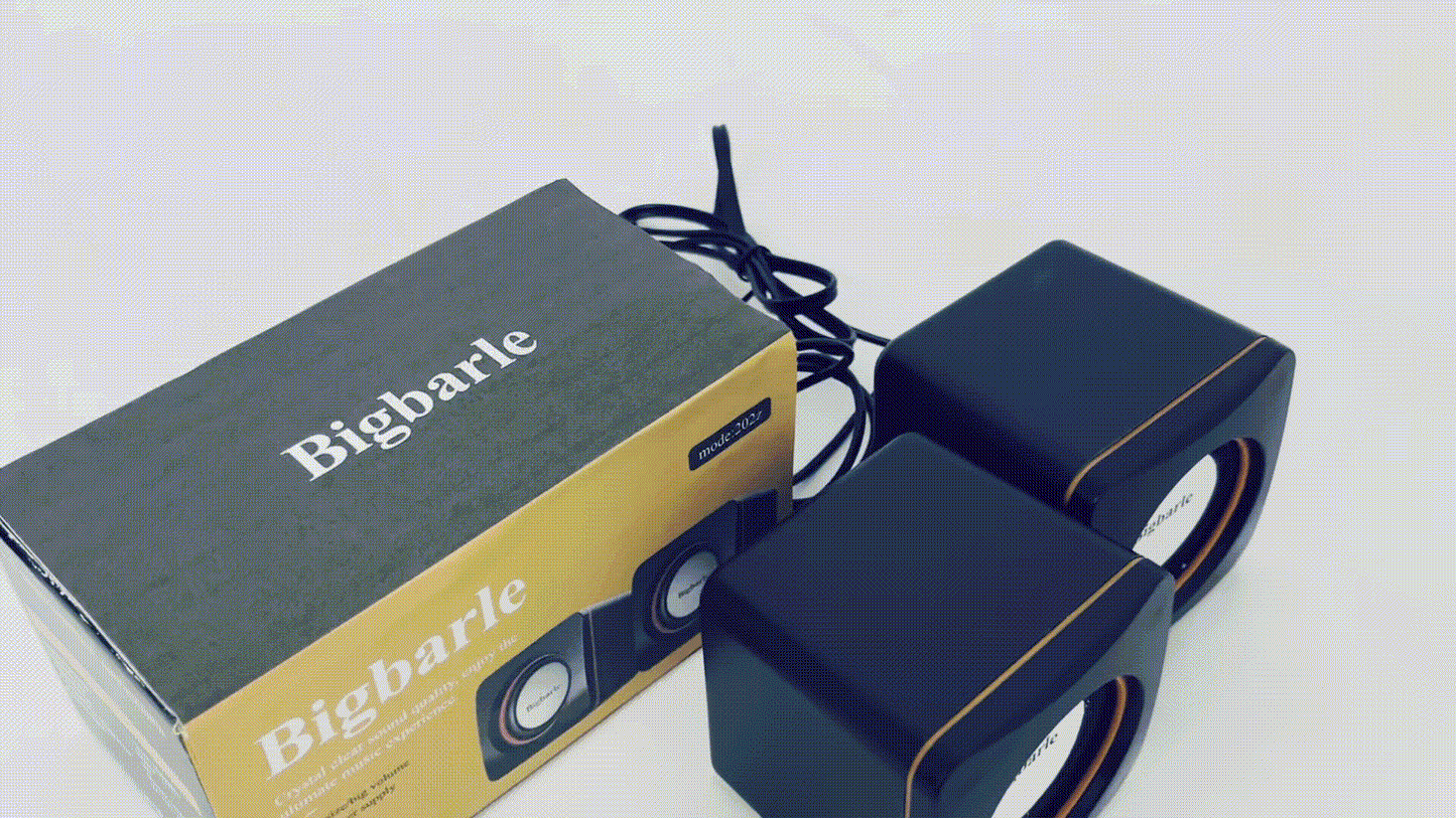 Bigbarle Wireless speakers Small Speaker Laptop Desktop Computer Speaker with Subwoofer Home Desktop Small